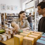 How to Track Direct Mail Response: Calls, QR Codes, Promo Codes, Web Traffic and Sales Smiling female owner talking to male customer while working in shop