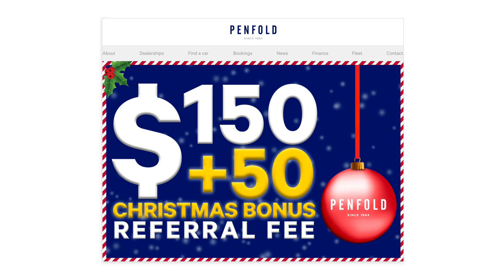 penfold holiday referral example