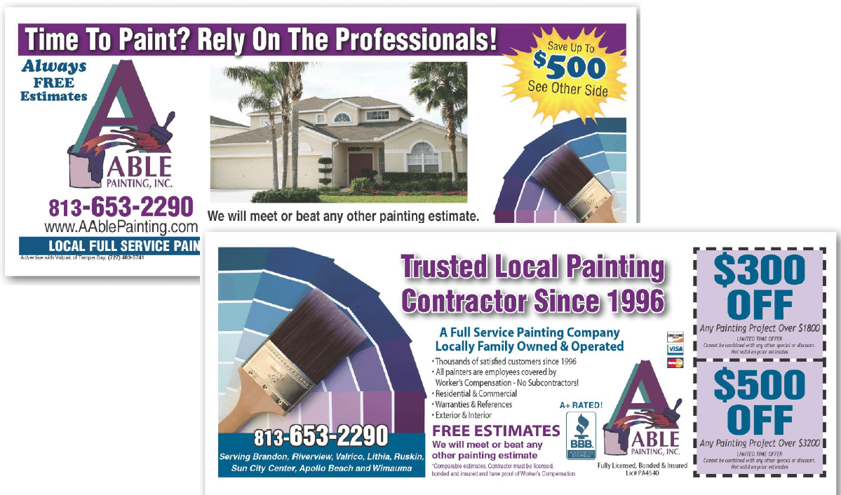 painting industry direct mail
