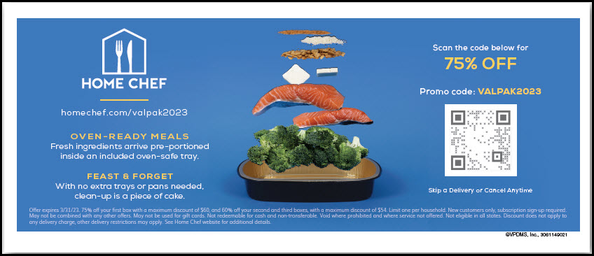 image of Home Fresh Valpak coupon