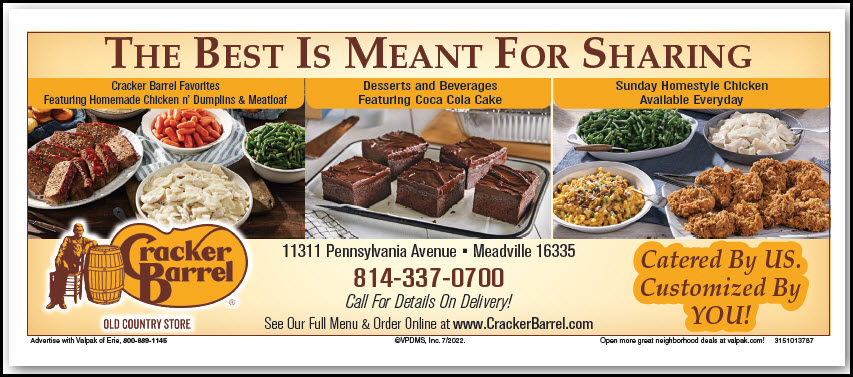 image of Cracker Barrel Valpak coupon