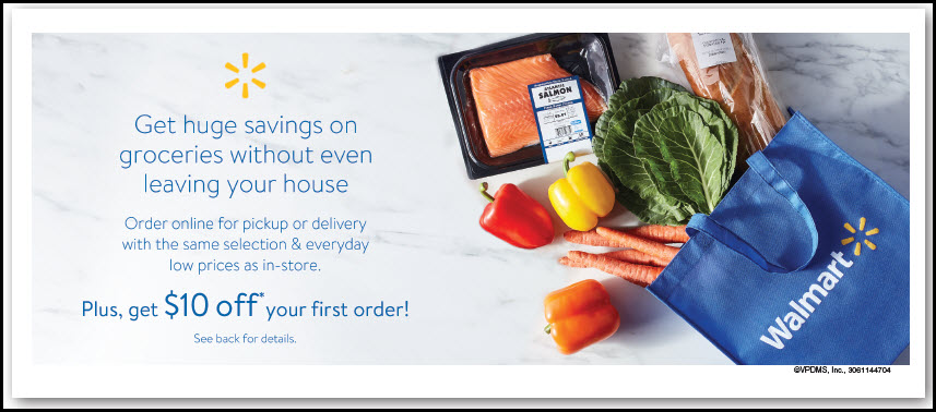 image of Walmart Valpak coupon