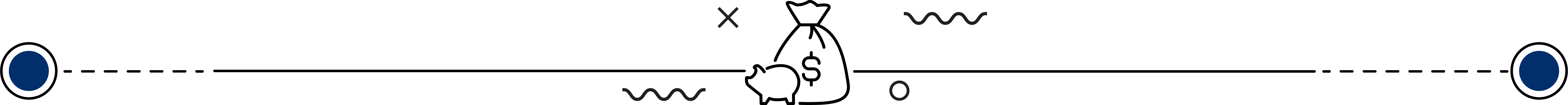 money bag and piggy bank paragraph separator