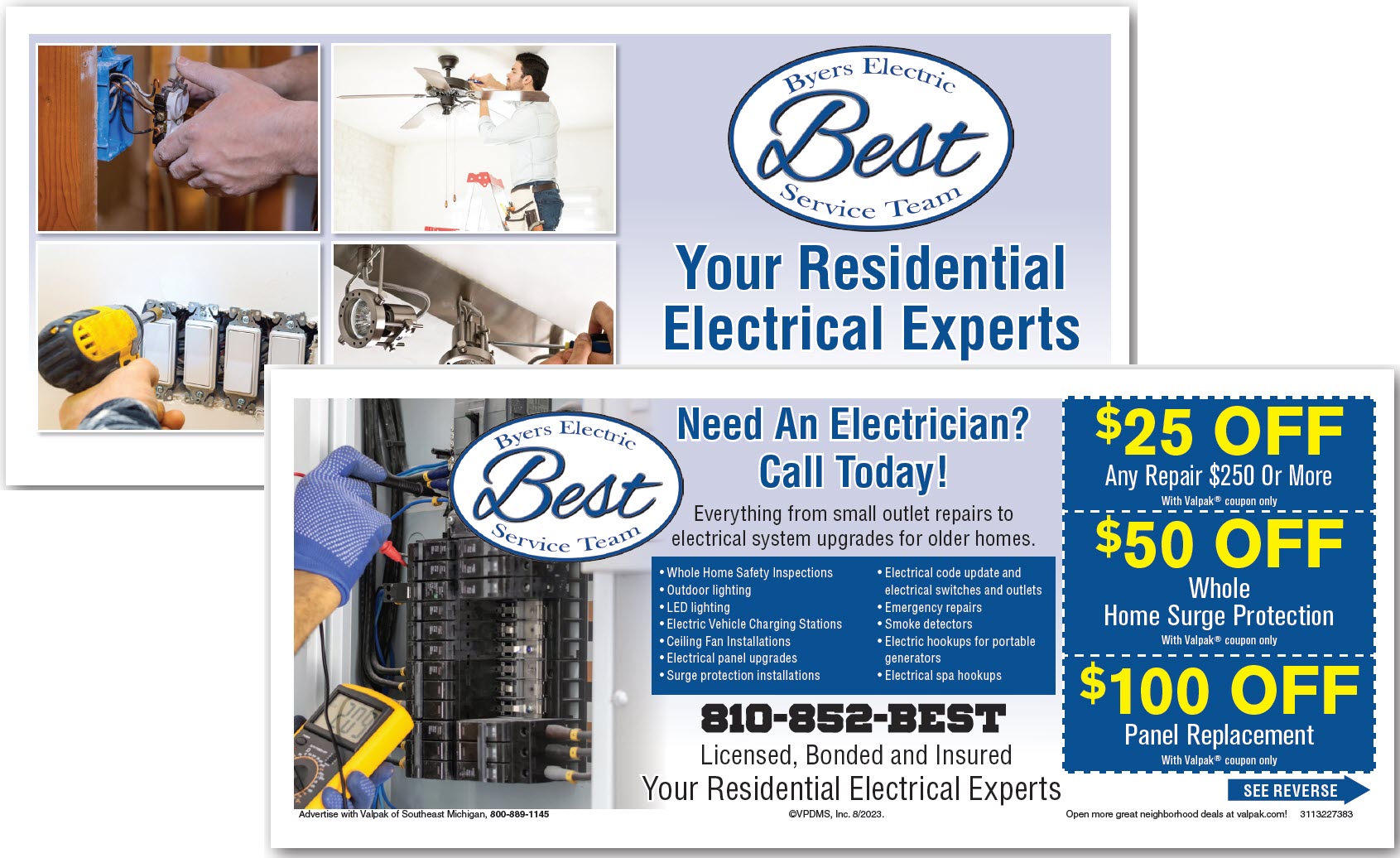 Electrician Direct Mail Advertising