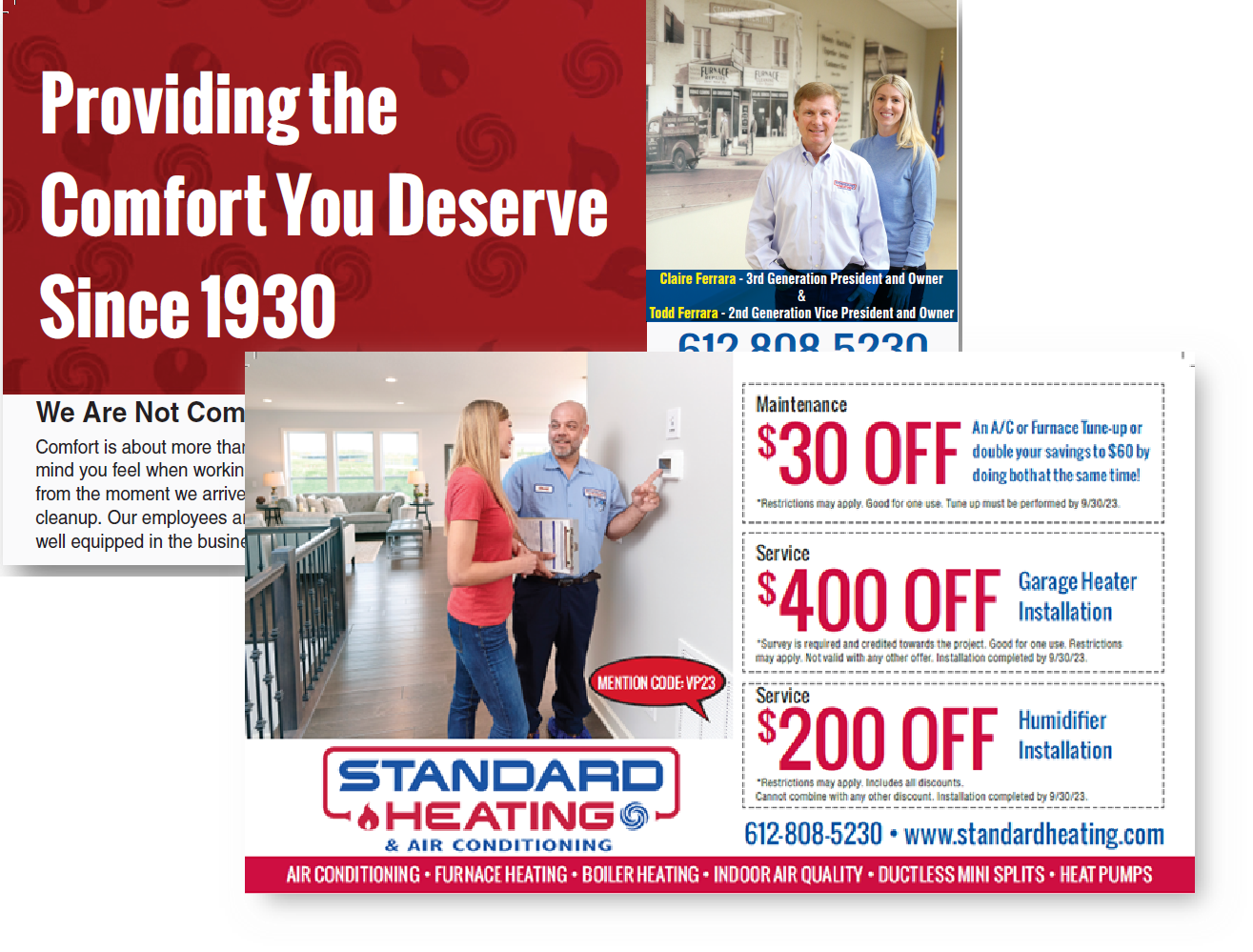 HVAC Postcard Advertising