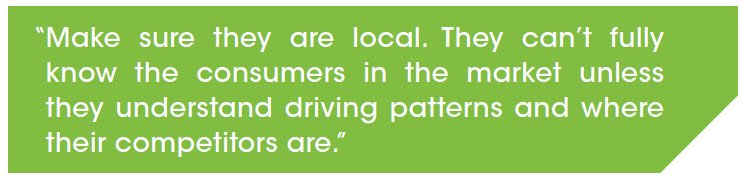 image of a quote from a sales rep about finding an ad agency
