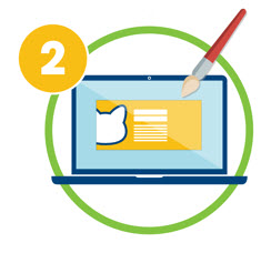 image of a paint brush on screen