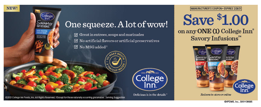 image of college inn coupon