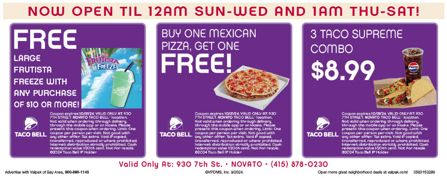 taco bell coupon ad