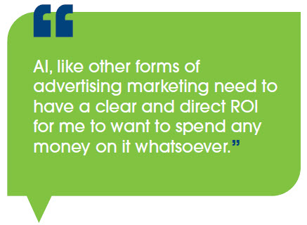 image of comment about spending money on AI