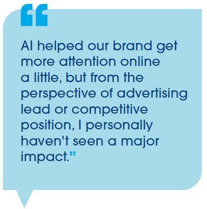 Owner comment about AI