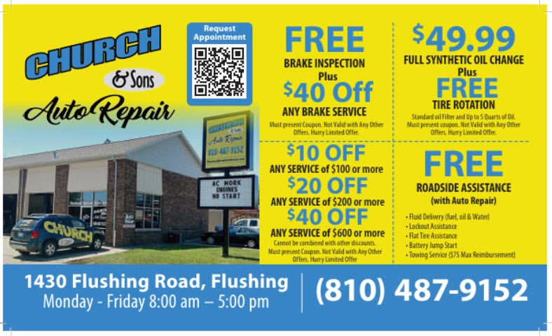 Valpak auto ad church and sons